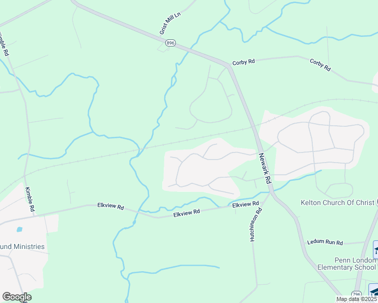 map of restaurants, bars, coffee shops, grocery stores, and more near 50 Allsmeer Drive in West Grove