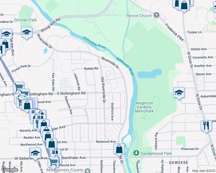map of restaurants, bars, coffee shops, grocery stores, and more near in Shiloh