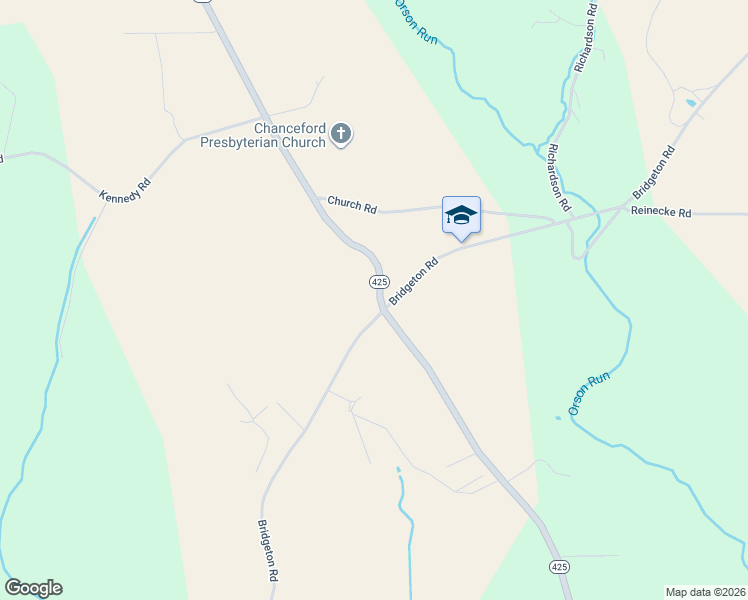 map of restaurants, bars, coffee shops, grocery stores, and more near 1683 Woodbine Road in Airville