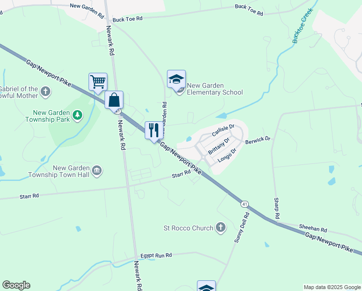 map of restaurants, bars, coffee shops, grocery stores, and more near 303 Carlisle Drive in Avondale