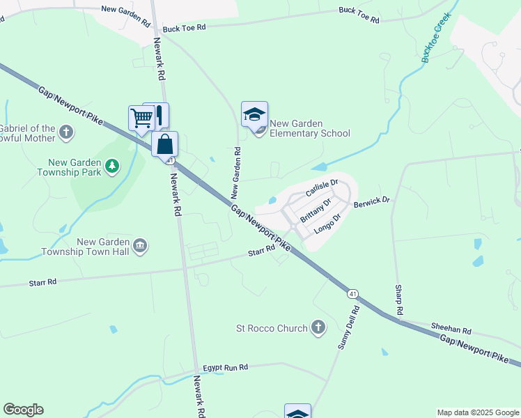 map of restaurants, bars, coffee shops, grocery stores, and more near 303 Carlisle Drive in Avondale