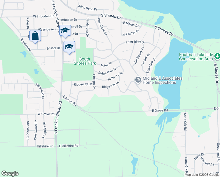 map of restaurants, bars, coffee shops, grocery stores, and more near 48 Southwood Drive in Decatur