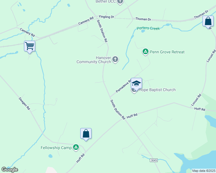 map of restaurants, bars, coffee shops, grocery stores, and more near 1995 Smith Station Road in Hanover