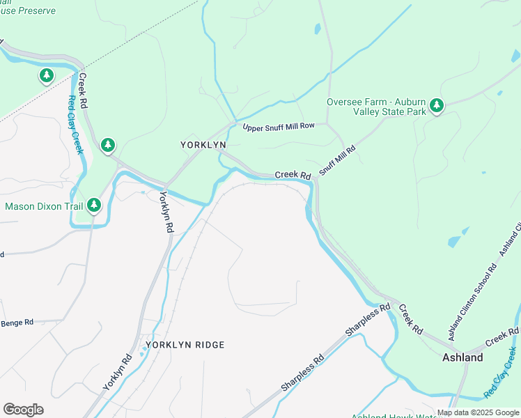 map of restaurants, bars, coffee shops, grocery stores, and more near 121 Gun Club Road in Hockessin