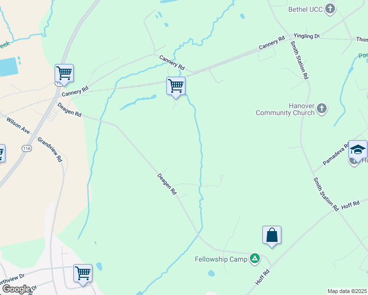 map of restaurants, bars, coffee shops, grocery stores, and more near 330 Deagen Road in Hanover