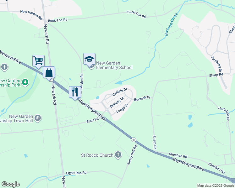 map of restaurants, bars, coffee shops, grocery stores, and more near 340 Carlisle Drive in Avondale