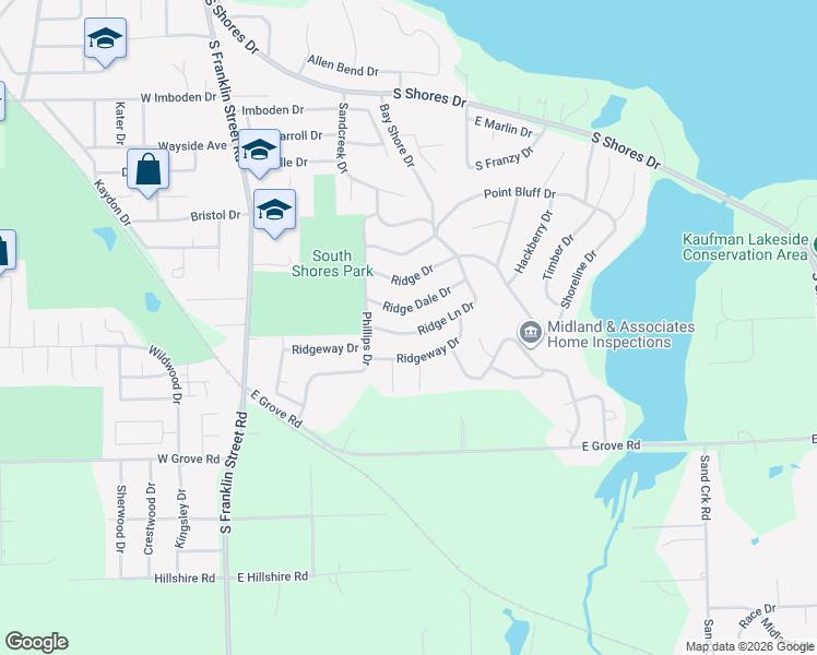 map of restaurants, bars, coffee shops, grocery stores, and more near 43 Ridge Dale Drive in Decatur