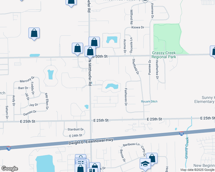 map of restaurants, bars, coffee shops, grocery stores, and more near 10153 Kings Table Drive in Indianapolis