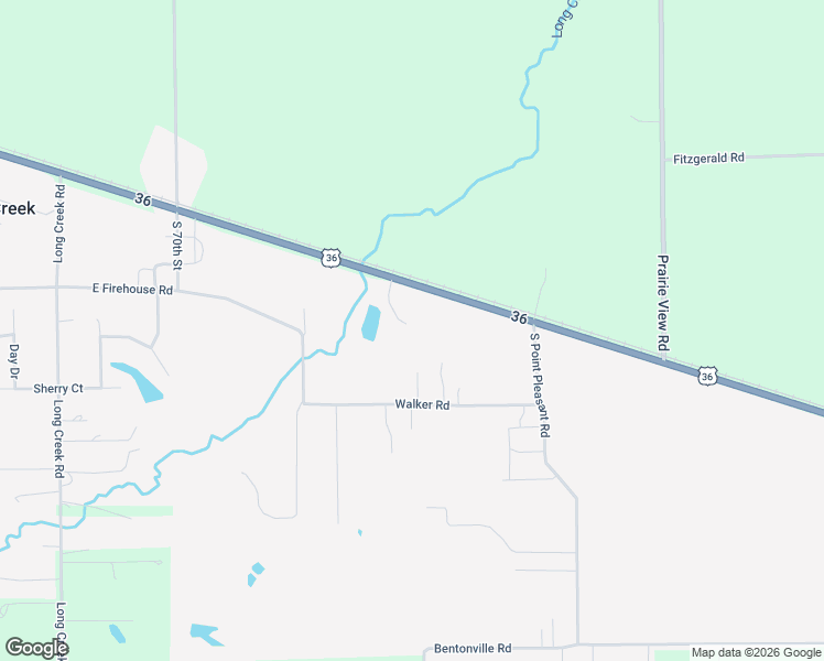 map of restaurants, bars, coffee shops, grocery stores, and more near 7475 U.S. 36 in Long Creek
