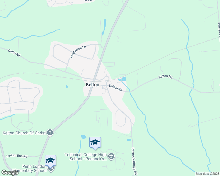 map of restaurants, bars, coffee shops, grocery stores, and more near 231 Pennock Bridge Road in West Grove