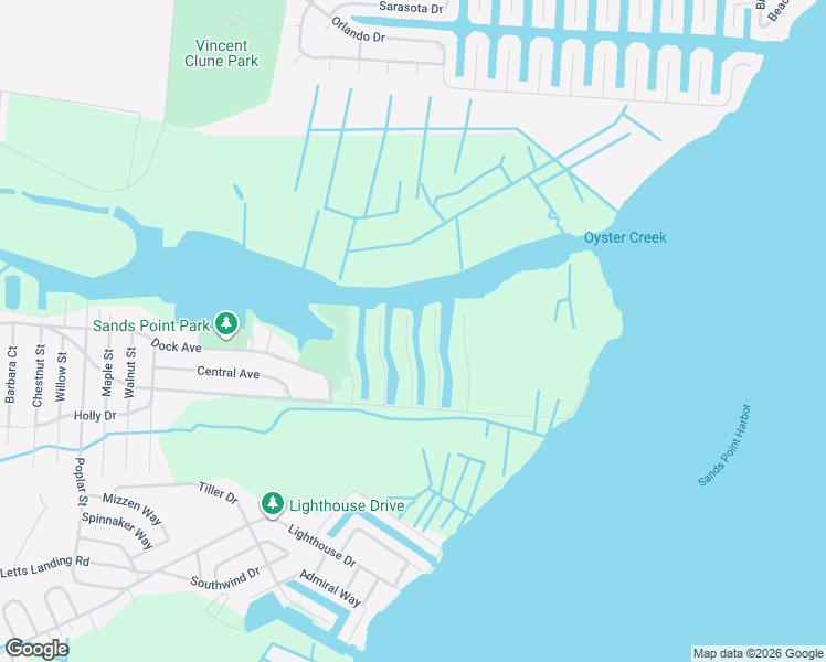 map of restaurants, bars, coffee shops, grocery stores, and more near 34 Sands Point Road in Ocean Township