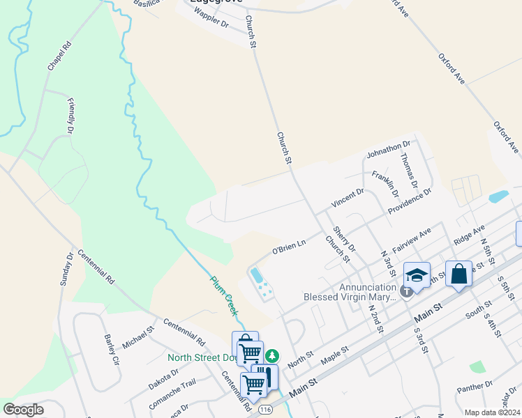 map of restaurants, bars, coffee shops, grocery stores, and more near 75 Conewago Drive in Hanover