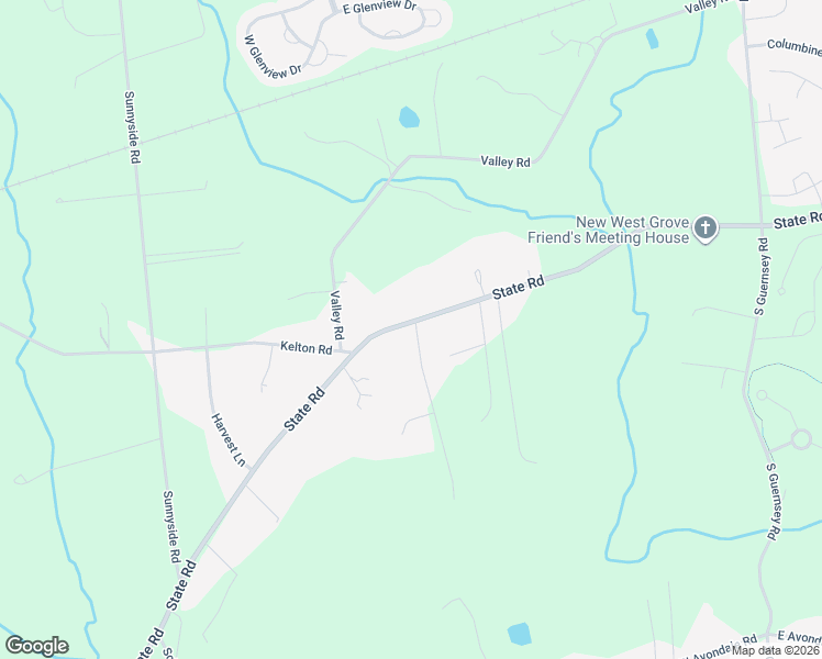 map of restaurants, bars, coffee shops, grocery stores, and more near 391 Hipkins Road in West Grove