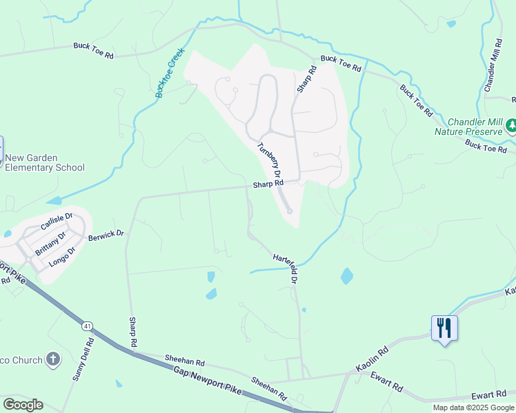 map of restaurants, bars, coffee shops, grocery stores, and more near 122 Hartefeld Drive in Avondale