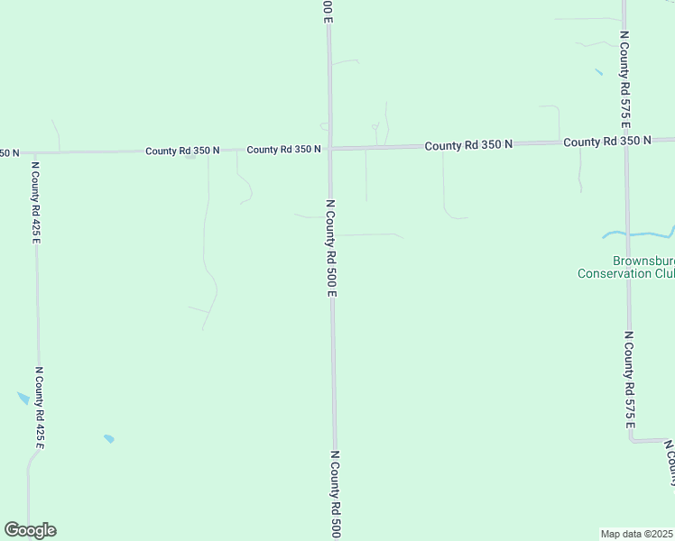 map of restaurants, bars, coffee shops, grocery stores, and more near 3171 North County Road 500 East in Danville