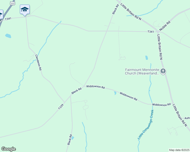 map of restaurants, bars, coffee shops, grocery stores, and more near 225 Black Rd in Quarryville