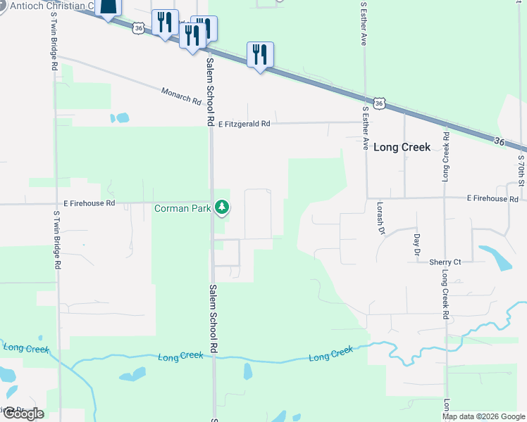 map of restaurants, bars, coffee shops, grocery stores, and more near 2500-2698 French Drive in Decatur