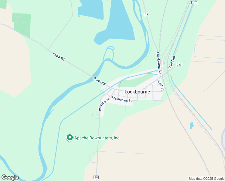 map of restaurants, bars, coffee shops, grocery stores, and more near 17 Williams Street in Lockbourne