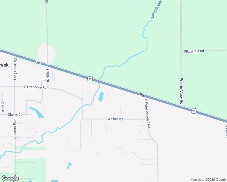 map of restaurants, bars, coffee shops, grocery stores, and more near 7475 U.S. 36 in Long Creek