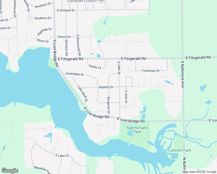 map of restaurants, bars, coffee shops, grocery stores, and more near 2599 Burgener Drive in Decatur