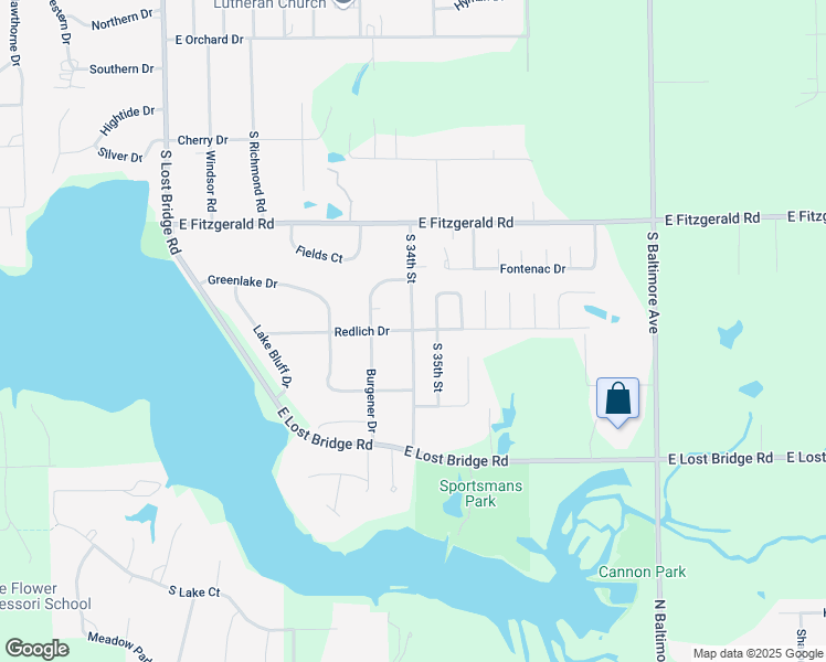 map of restaurants, bars, coffee shops, grocery stores, and more near 2601 South 34th Street in Decatur