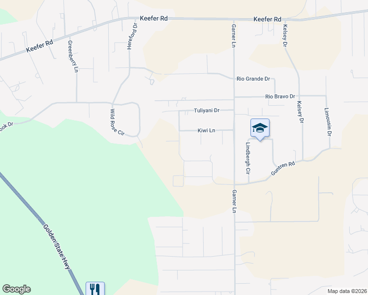 map of restaurants, bars, coffee shops, grocery stores, and more near 13950 Persimmon Lane in Chico