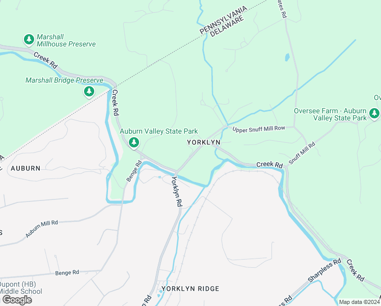 map of restaurants, bars, coffee shops, grocery stores, and more near in New Castle County