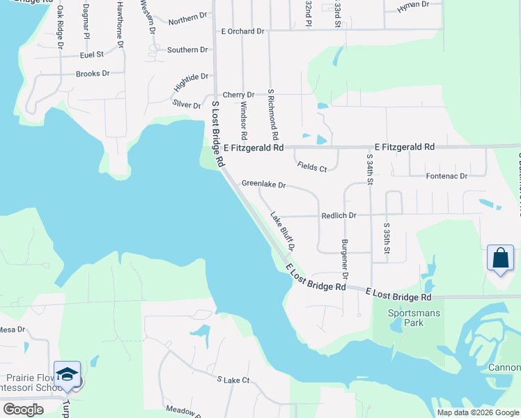 map of restaurants, bars, coffee shops, grocery stores, and more near 3000-3098 Lake Bluff Dr in Decatur