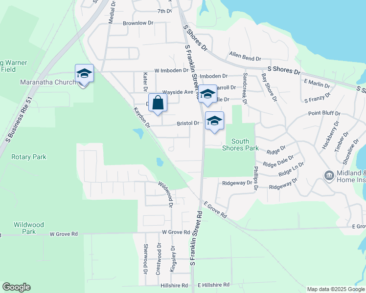 map of restaurants, bars, coffee shops, grocery stores, and more near 2475 Wakefield Drive in Decatur