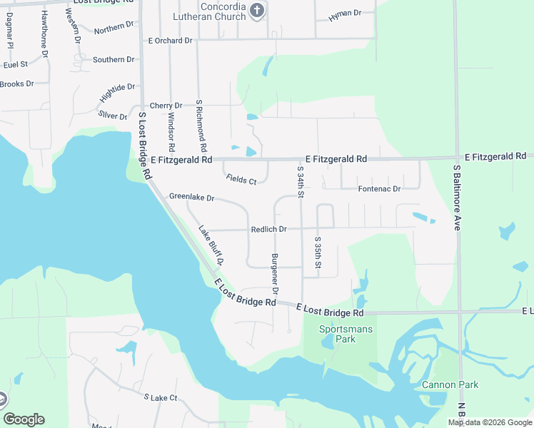 map of restaurants, bars, coffee shops, grocery stores, and more near 2501-2599 Burgener Drive in Decatur