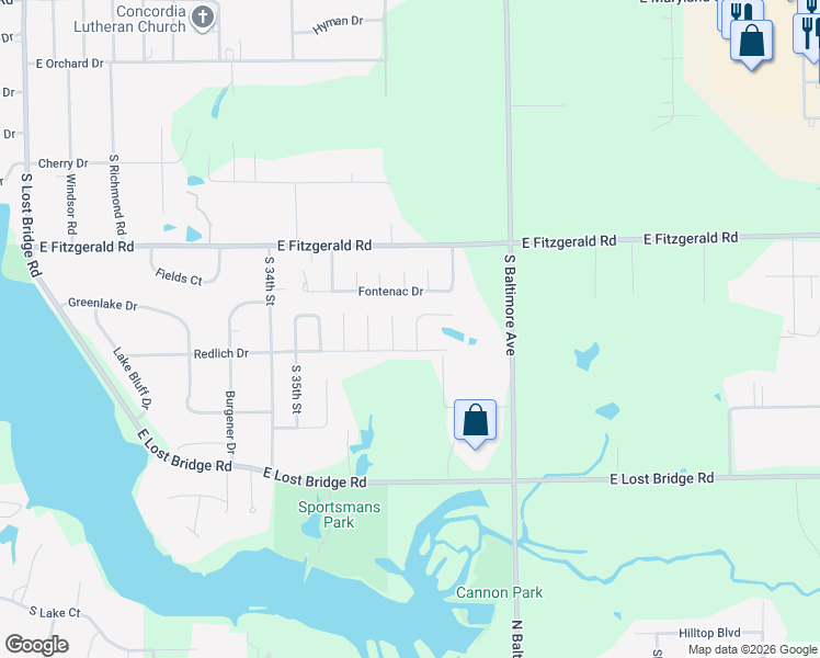 map of restaurants, bars, coffee shops, grocery stores, and more near 2566 Rachels Way in Decatur