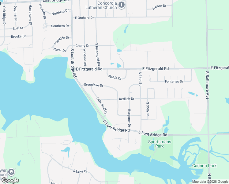 map of restaurants, bars, coffee shops, grocery stores, and more near 3153 Greenlake Drive in Decatur
