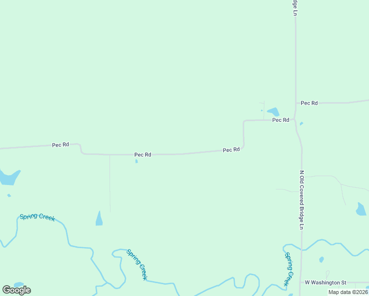 map of restaurants, bars, coffee shops, grocery stores, and more near 5500-6358 Pec Road in Pleasant Plains