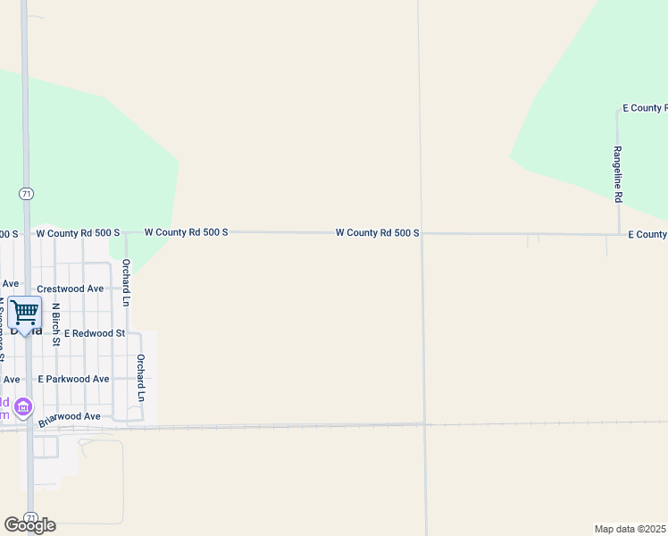 map of restaurants, bars, coffee shops, grocery stores, and more near in Dana