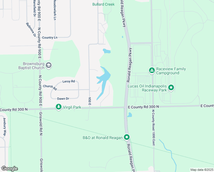 map of restaurants, bars, coffee shops, grocery stores, and more near 9590 Edgewater Court in Brownsburg