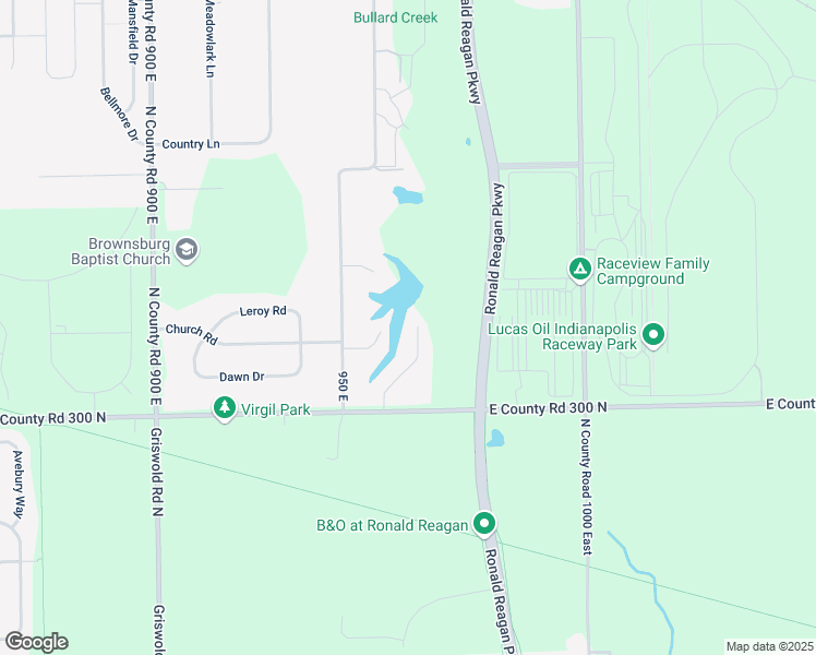 map of restaurants, bars, coffee shops, grocery stores, and more near 9590 Edgewater Court in Brownsburg