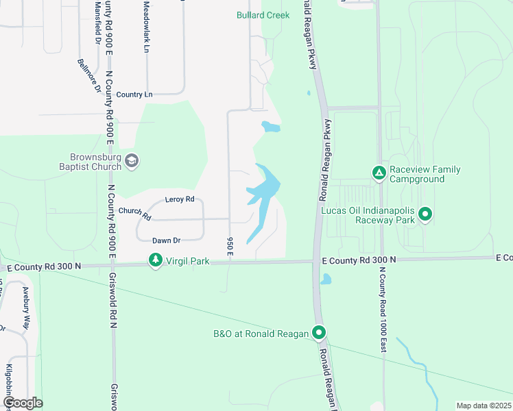 map of restaurants, bars, coffee shops, grocery stores, and more near 9590 Edgewater Court in Brownsburg