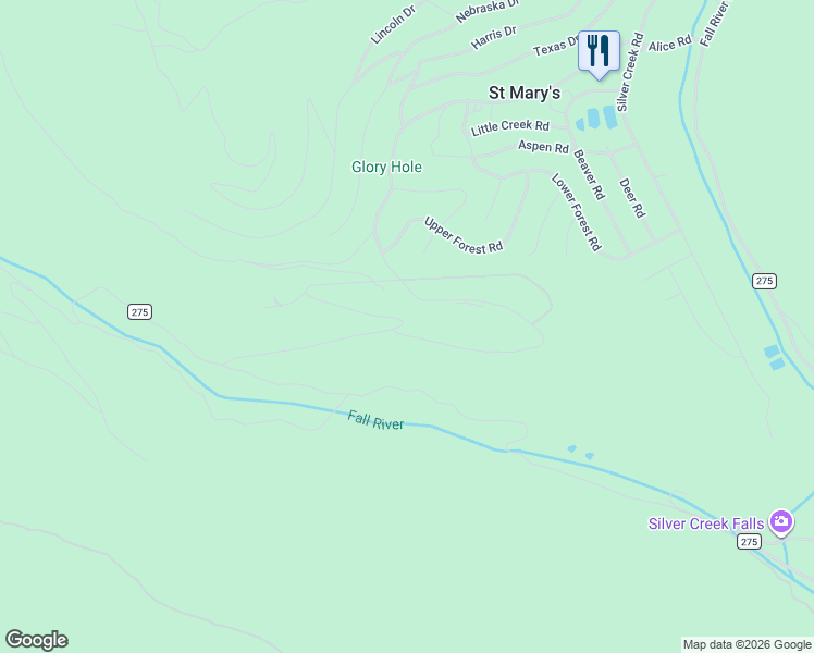 map of restaurants, bars, coffee shops, grocery stores, and more near 640 Vista Road in Idaho Springs