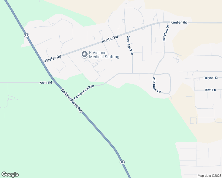 map of restaurants, bars, coffee shops, grocery stores, and more near 4595 Garden Brook Drive in Chico