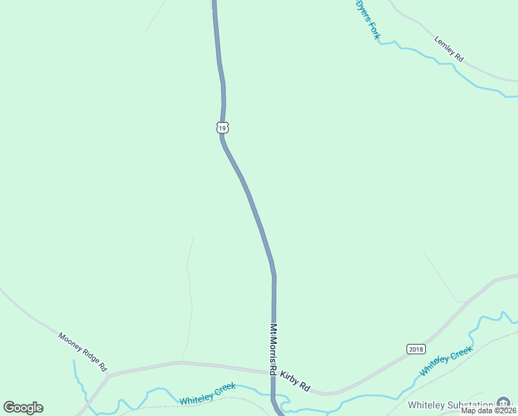 map of restaurants, bars, coffee shops, grocery stores, and more near 1182 Mount Morris Road in Waynesburg