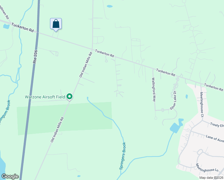 map of restaurants, bars, coffee shops, grocery stores, and more near 117 Winchester Way in Shamong