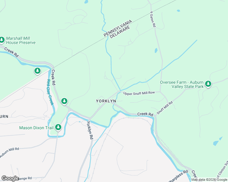 map of restaurants, bars, coffee shops, grocery stores, and more near 341 Lower Snuff Mill Road in Hockessin