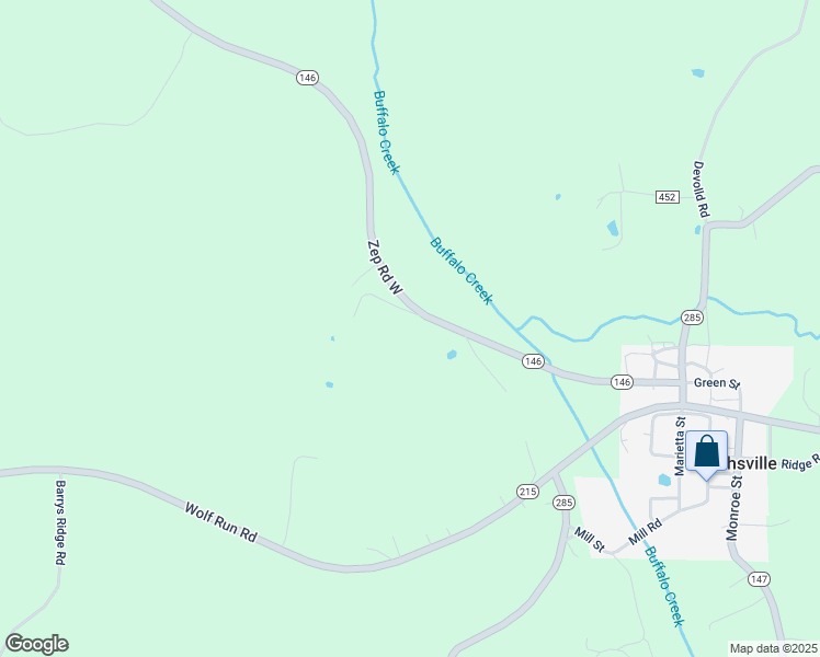 map of restaurants, bars, coffee shops, grocery stores, and more near 49397 Zep Road West in Sarahsville