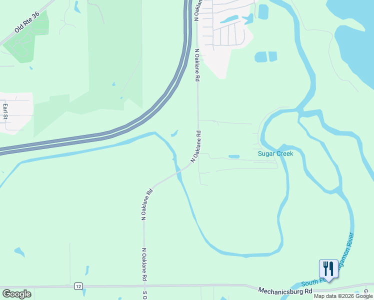 map of restaurants, bars, coffee shops, grocery stores, and more near 609-923 North Oaklane Road in Springfield