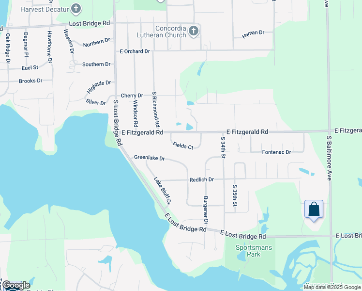 map of restaurants, bars, coffee shops, grocery stores, and more near 3240 Fields Court in Decatur