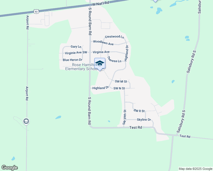 map of restaurants, bars, coffee shops, grocery stores, and more near 4160 Highland Drive in Richmond