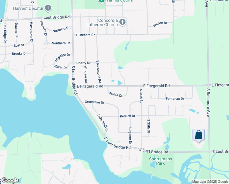 map of restaurants, bars, coffee shops, grocery stores, and more near 3240 Fields Court in Decatur