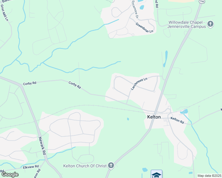 map of restaurants, bars, coffee shops, grocery stores, and more near 430 Dartmouth Lane in West Grove