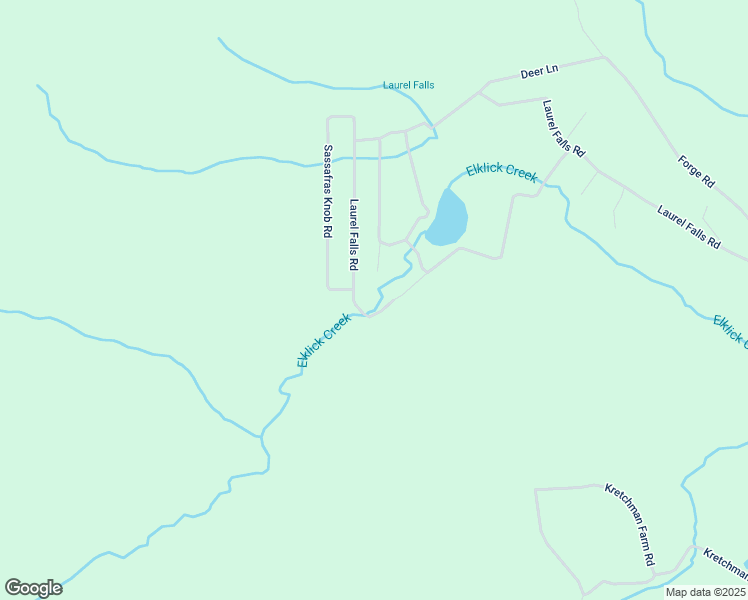 map of restaurants, bars, coffee shops, grocery stores, and more near Laurel Falls Road in Meyersdale