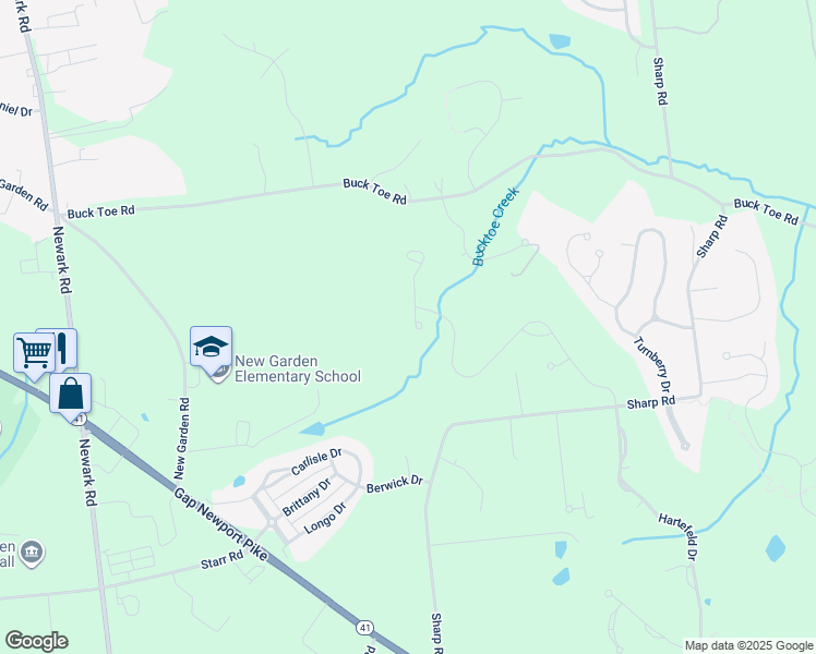 map of restaurants, bars, coffee shops, grocery stores, and more near 105 Kittanset Court in Avondale